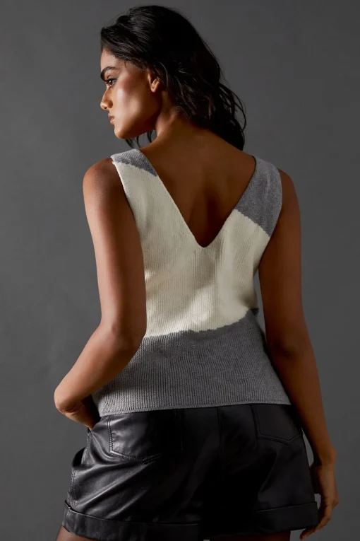 Colour Block Knitted Top Co Ord