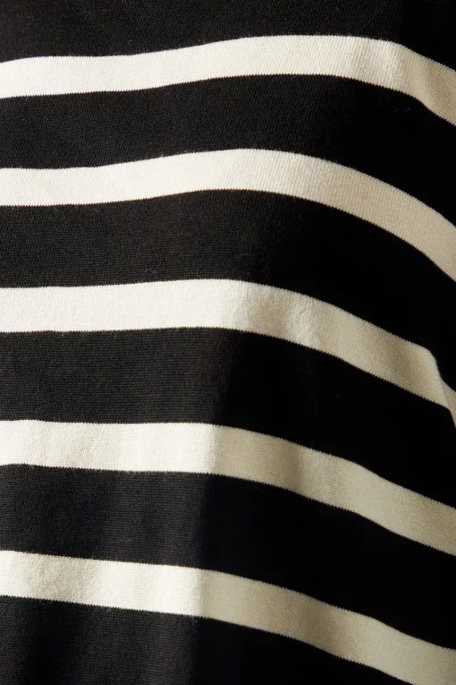 Colour Block Striped Poncho