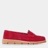 Colour Block Suede Slip-On Leather Loafers
