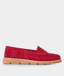 Colour Block Suede Slip-On Leather Loafers
