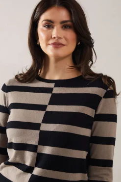Colourblock Striped Jumper