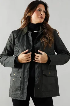 Contrast Detail Wax Jacket