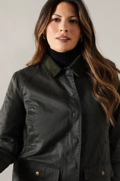 Contrast Detail Wax Jacket