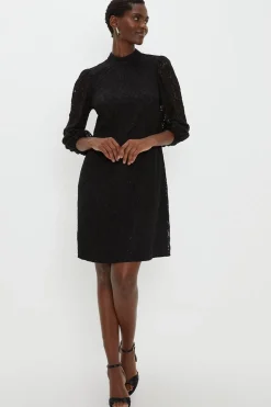 Corded Lace Shift Dress