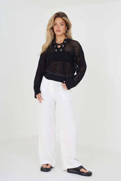Cotton Open Knit Jumper