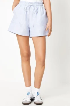 Cotton Poplin Stripe Shorts