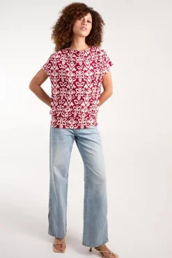 Cowl Neck Deep Hem Top