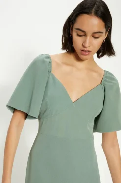Crepe Cut Out Pencil Dress