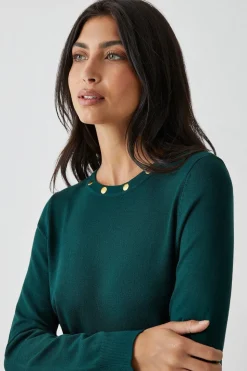 Crew Button Detail Jumper