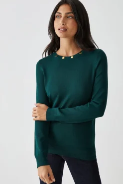 Crew Button Detail Jumper