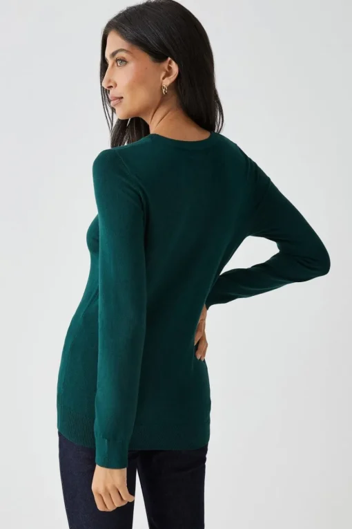 Crew Button Detail Jumper