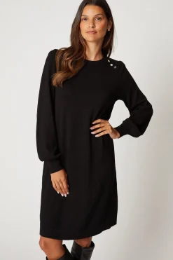 Crew Neck Swing Jumper Dress