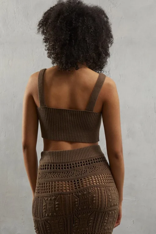 Crochet Bralette Knitted Top