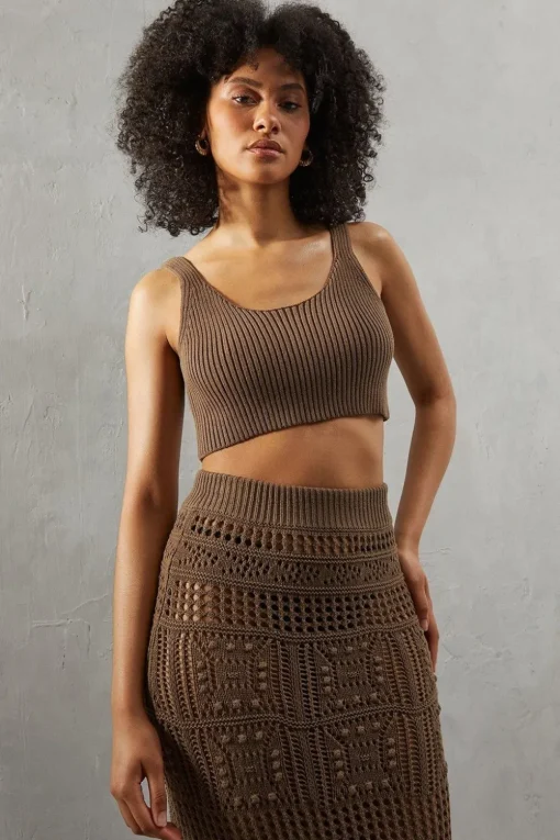 Crochet Bralette Knitted Top