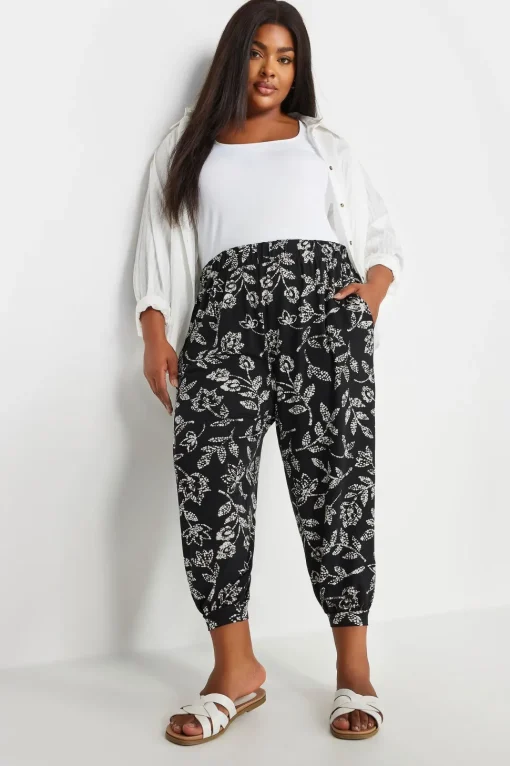 Cropped Harem Trousers