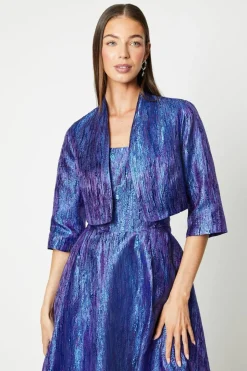 Cropped Jacquard Jacket