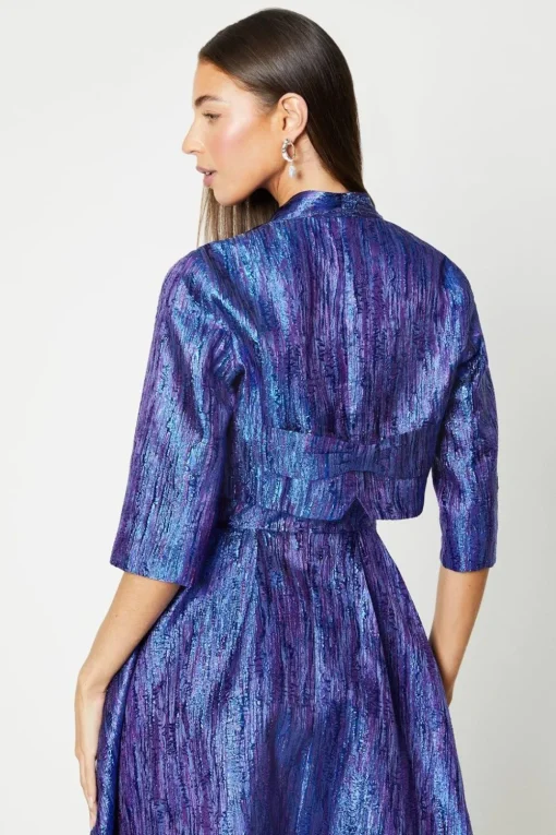 Cropped Jacquard Jacket