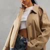 Cropped Length Trench Coat