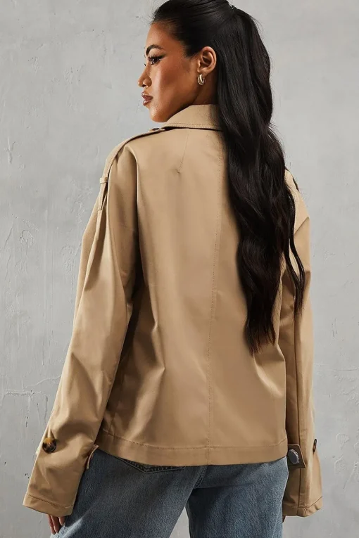 Cropped Length Trench Coat