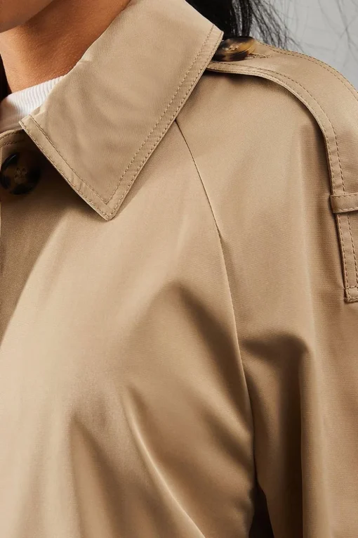 Cropped Length Trench Coat