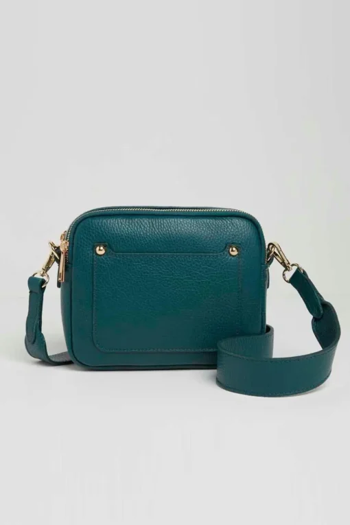Crossbody Bag With Snake Print Strap