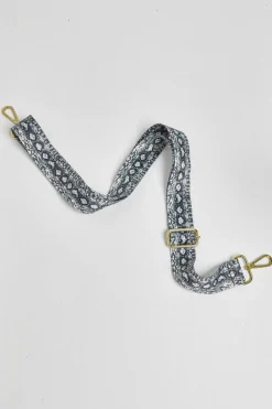 Crossbody Bag With Snake Print Strap