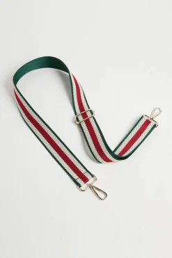Crossbody Strap Green Stripe print