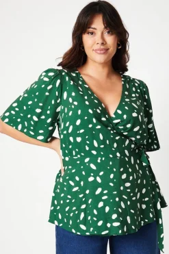Curve Abstract Tie Wrap Top