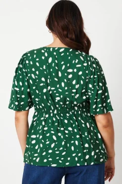 Curve Abstract Tie Wrap Top