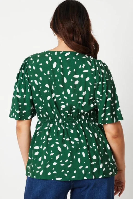 Curve Abstract Tie Wrap Top