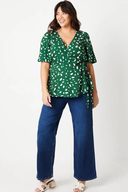 Curve Abstract Tie Wrap Top
