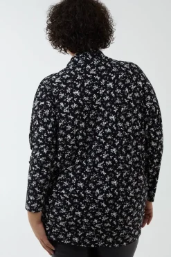 Curve Draped Dip Hem Top