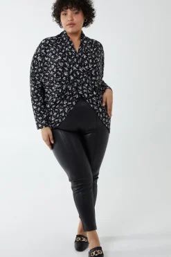Curve Draped Dip Hem Top