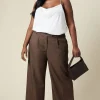 Curve High Waist Wide Leg Trouser