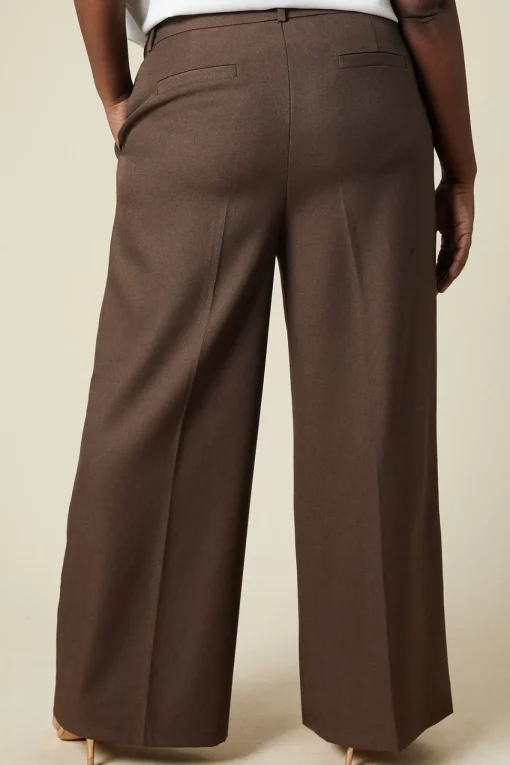 Curve High Waist Wide Leg Trouser