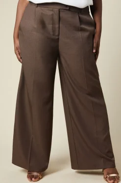 Curve High Waist Wide Leg Trouser