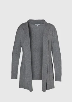Curve Pocket Detail Longline Cardigan
