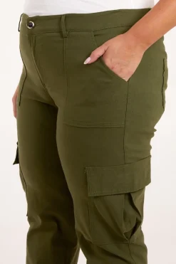 Curve Straight Leg Pocket Detail Cargo Joggers