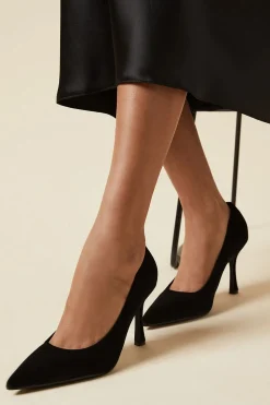 Danielle Velvet High Stiletto Heel Court Shoes