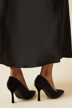 Danielle Velvet High Stiletto Heel Court Shoes
