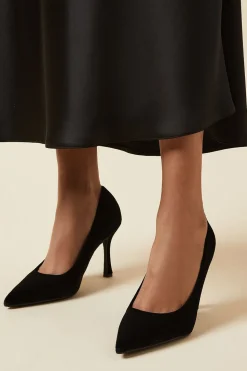 Danielle Velvet High Stiletto Heel Court Shoes
