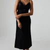 Debut London By Coast Devore Cowl Neck Midi Dress