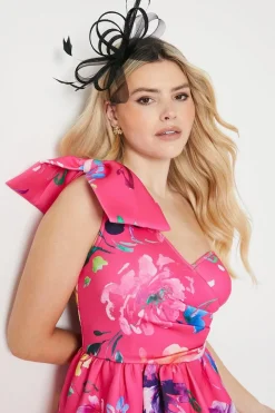 Debut London by Coast Floral One Shoulder Dress