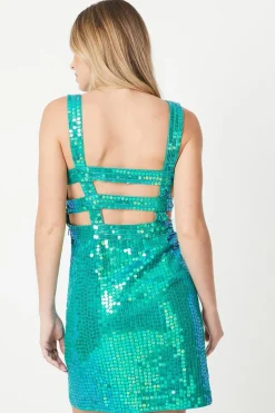 Debut London by Coast Sequin Embellished Mini Dress