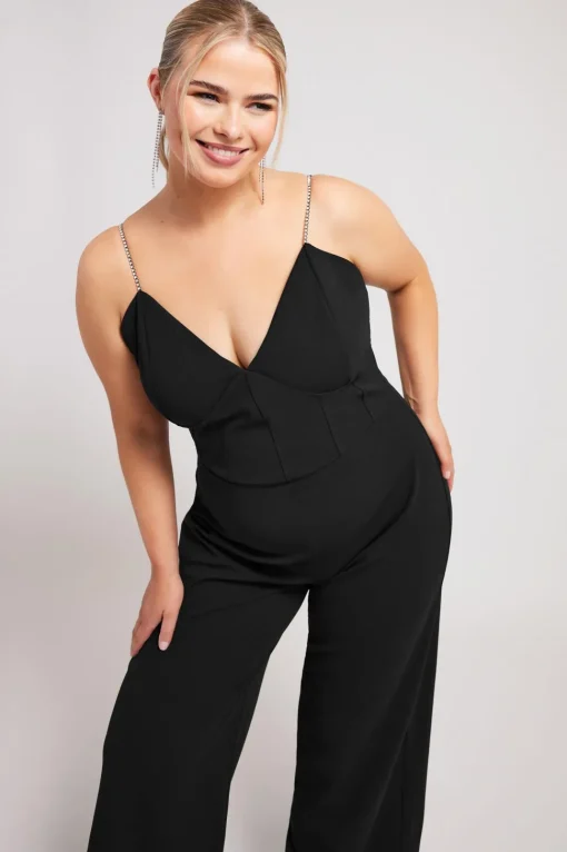 Diamante Corset Jumpsuit