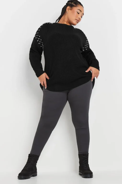 Diamante Embellished Knitted Jumper