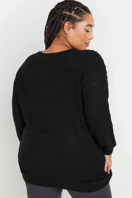 Diamante Embellished Knitted Jumper