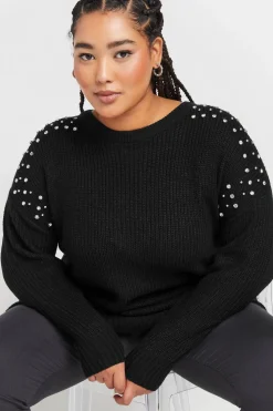 Diamante Embellished Knitted Jumper