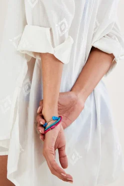 Diamond Embroidered Beach Shirt