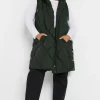 Diamond Quilted Midi Gilet
